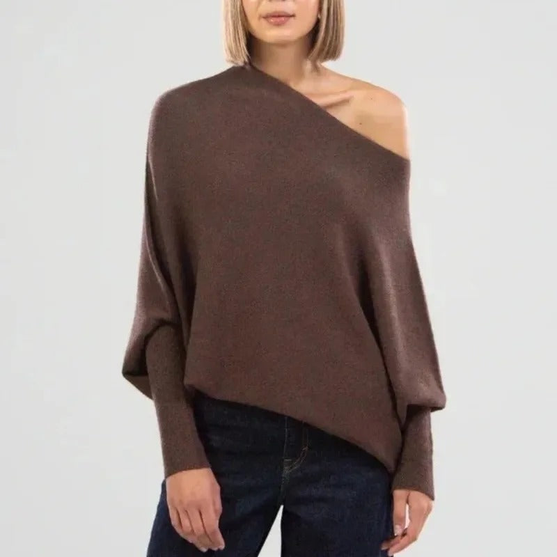 Stijlvolle off-shoulder trui voor een elegante look – Isabella