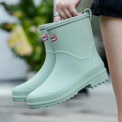 Waterdichte en Comfortabele Halflange Regenlaarzen voor Vrouwen – Elise