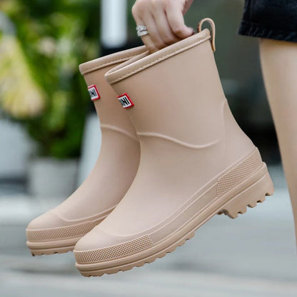 Waterdichte en Comfortabele Halflange Regenlaarzen voor Vrouwen – Elise