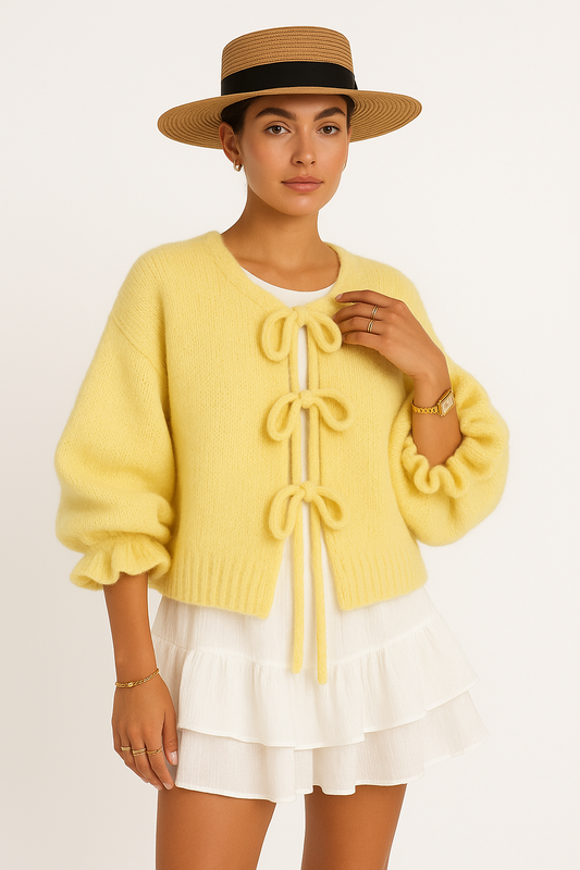 Knit Vest met Striksluiting – Zacht en Stijlvol – Liv