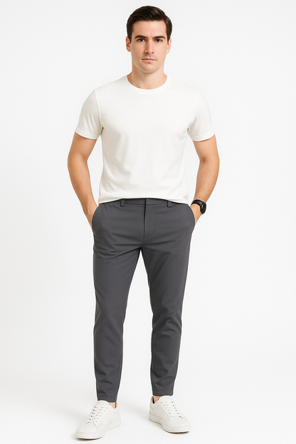 Heren stretchbroek ademend comfort slim fit stijl – Evert