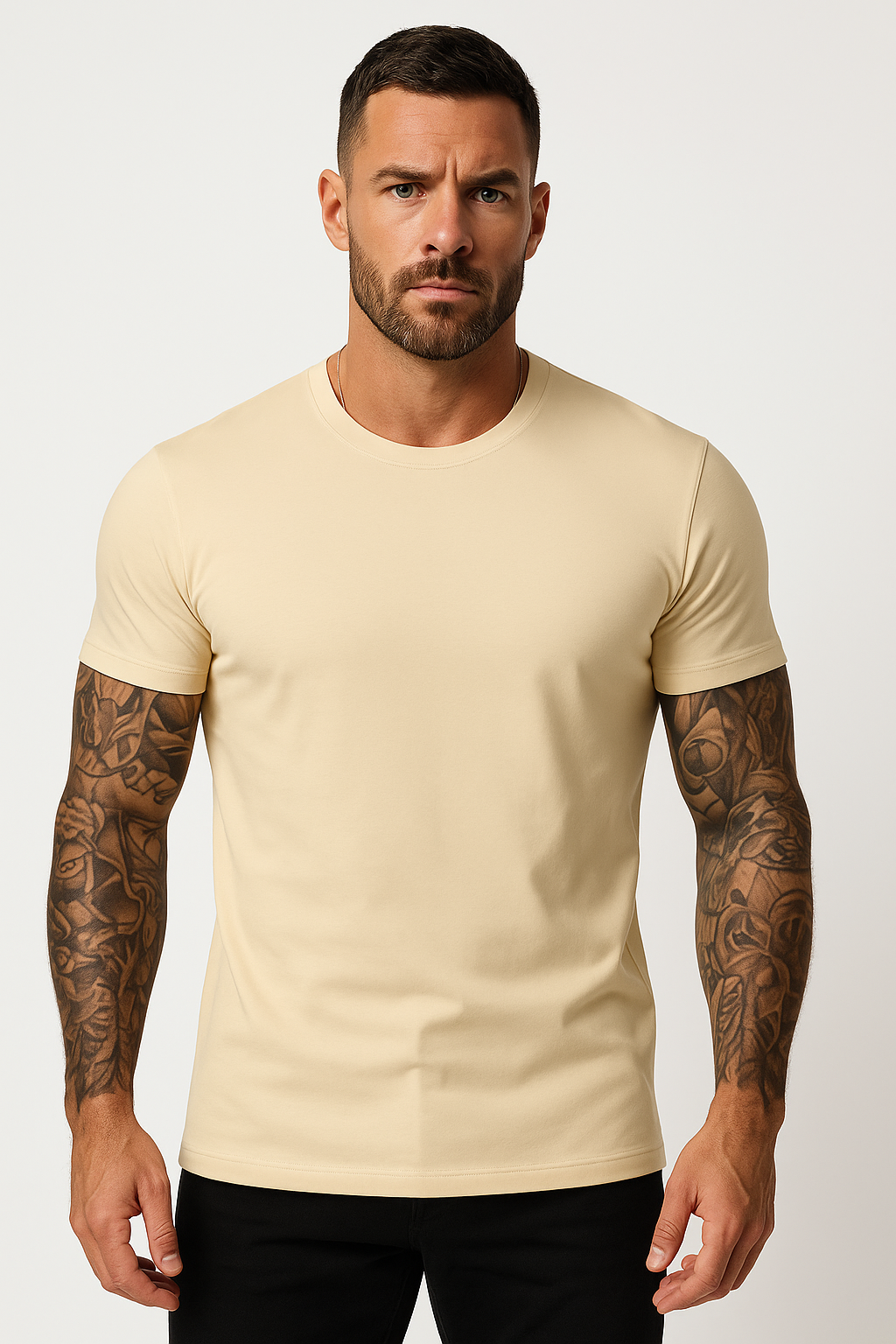 T-shirt heren zomer effen ademend sneldrogend – Aart