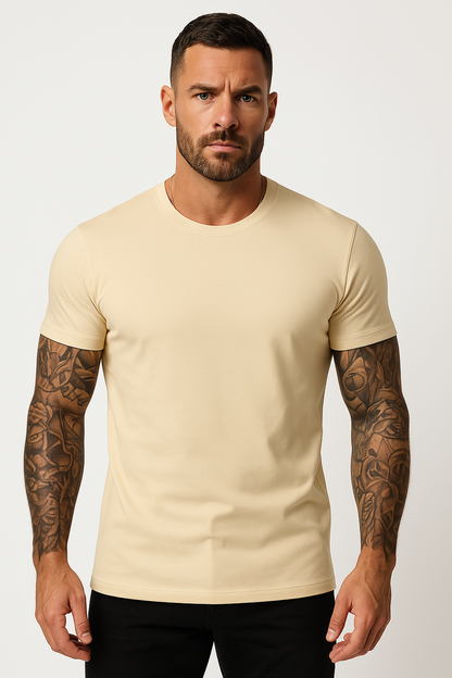 T-shirt heren zomer effen ademend sneldrogend – Aart