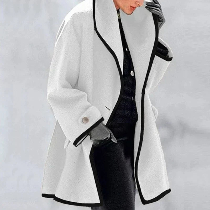 Warme Winterjas met Elegante Dubbele Knopenrij – Anna