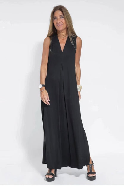 Lange dames jurk elegant ademend flatterend – Lyvazza