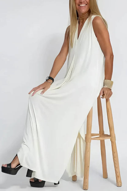 Lange dames jurk elegant ademend flatterend – Lyvazza