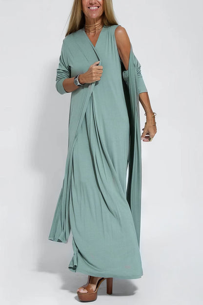 Lange dames jurk elegant ademend flatterend – Lyvazza